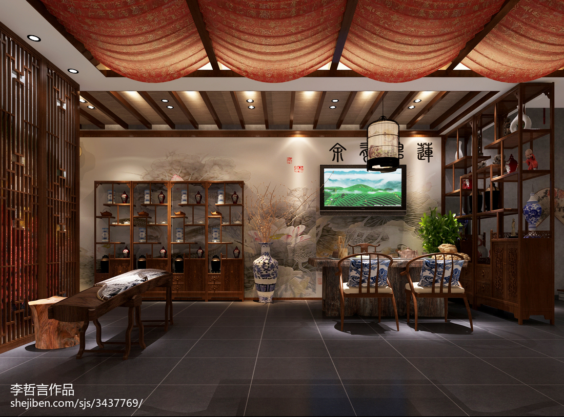 茶樓設(shè)計(jì)效果圖庫(kù) &ndash; 設(shè)計(jì)本裝修效果圖